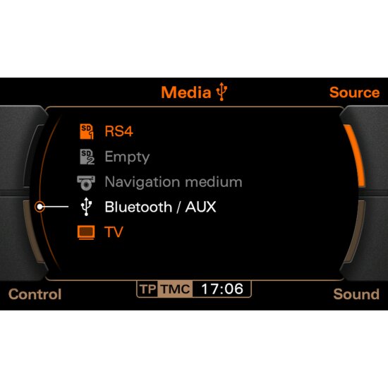 A2DP Bluetooth Interface mit Titelanzeige für RNS-E