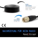 DAB+ Antenne, rund, SMA